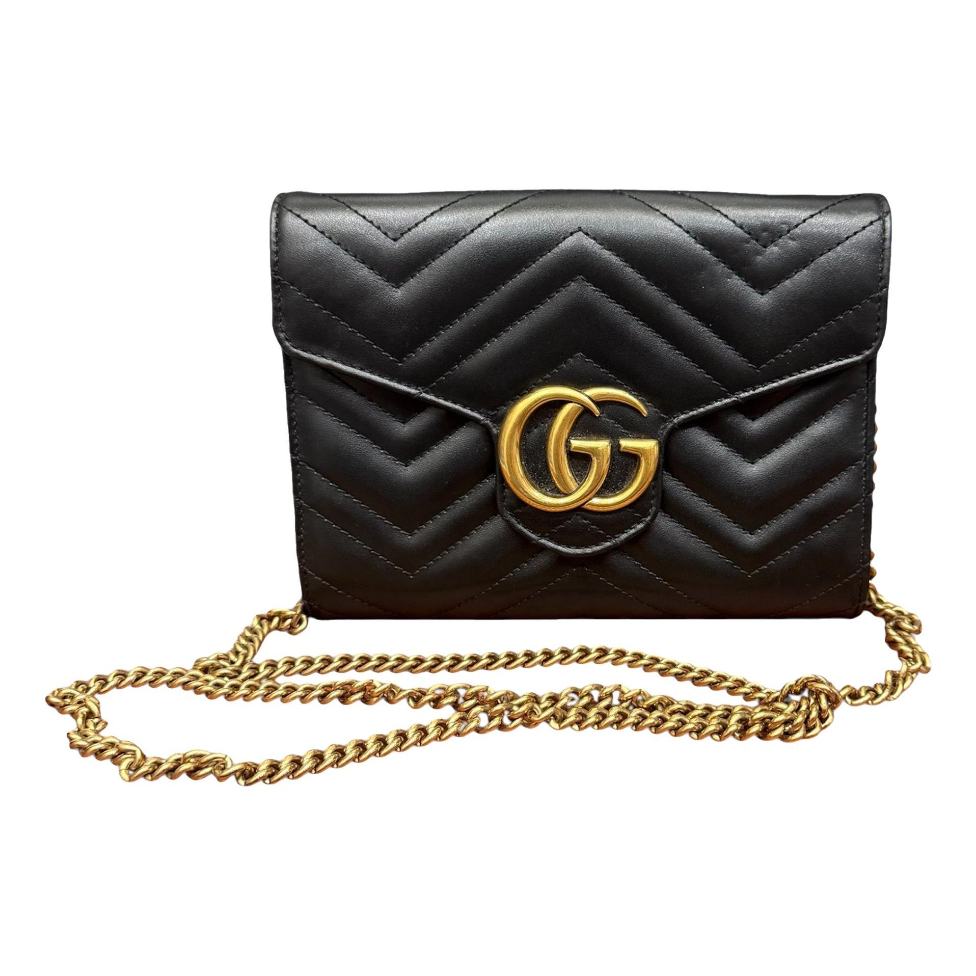 GG Marmont Chain leather crossbody bag