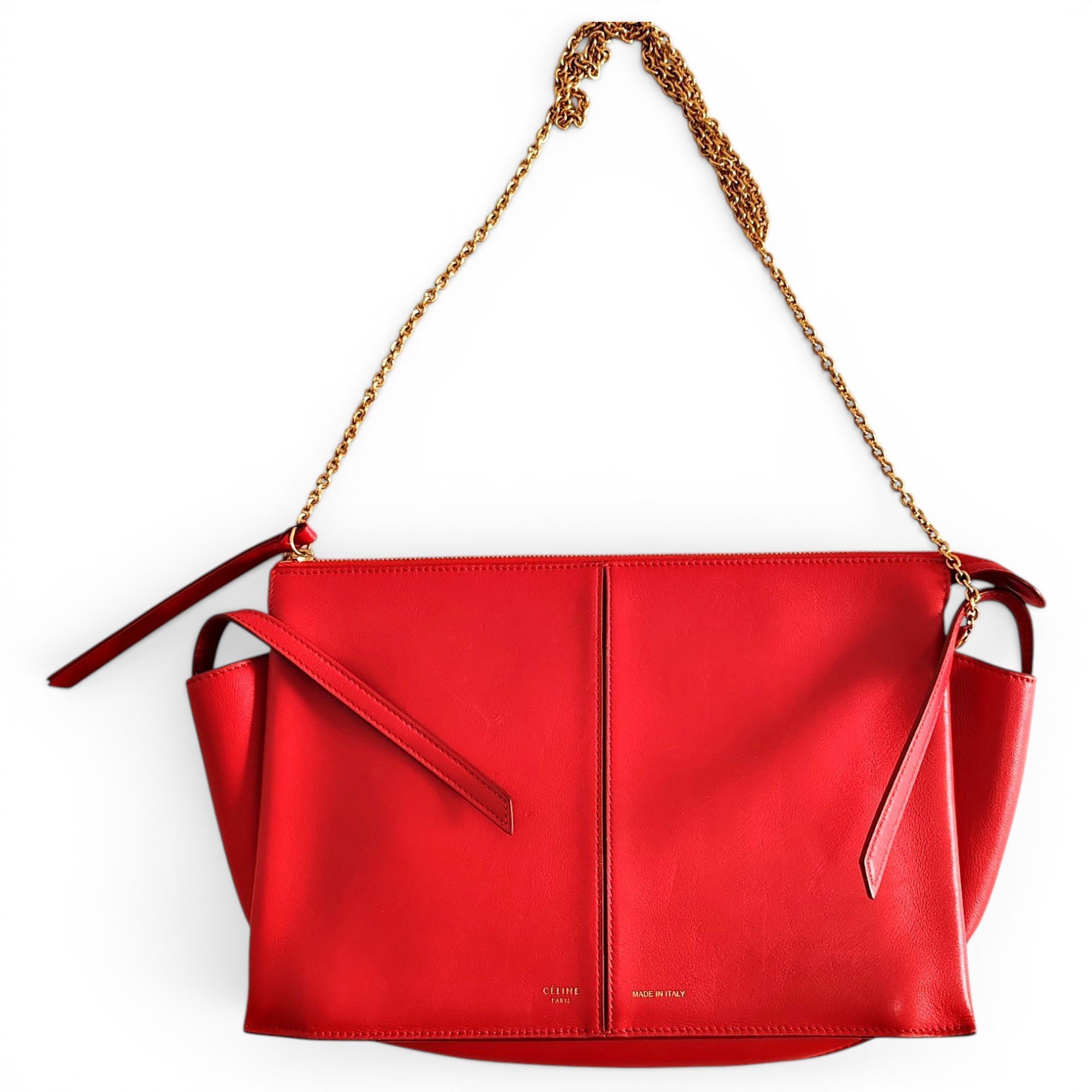 Celine Trio leather handbag