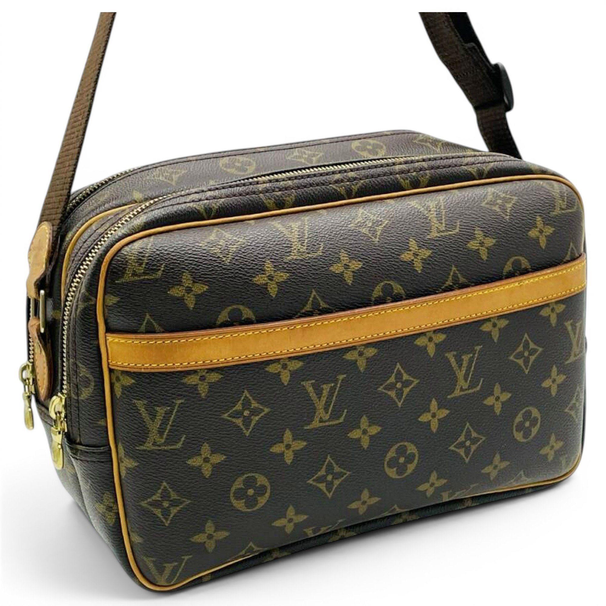 Reporter leather crossbody bag