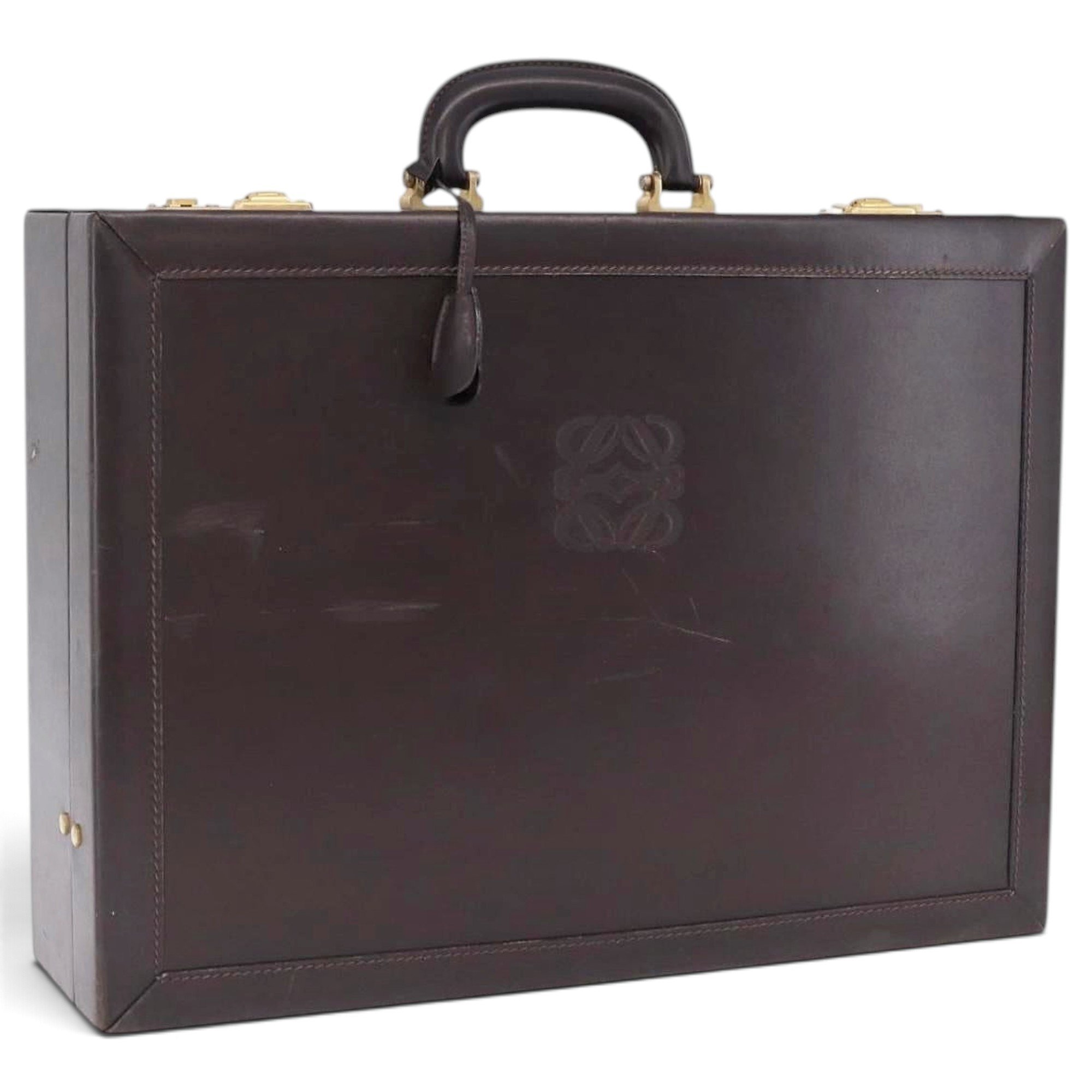 Leather travel bag