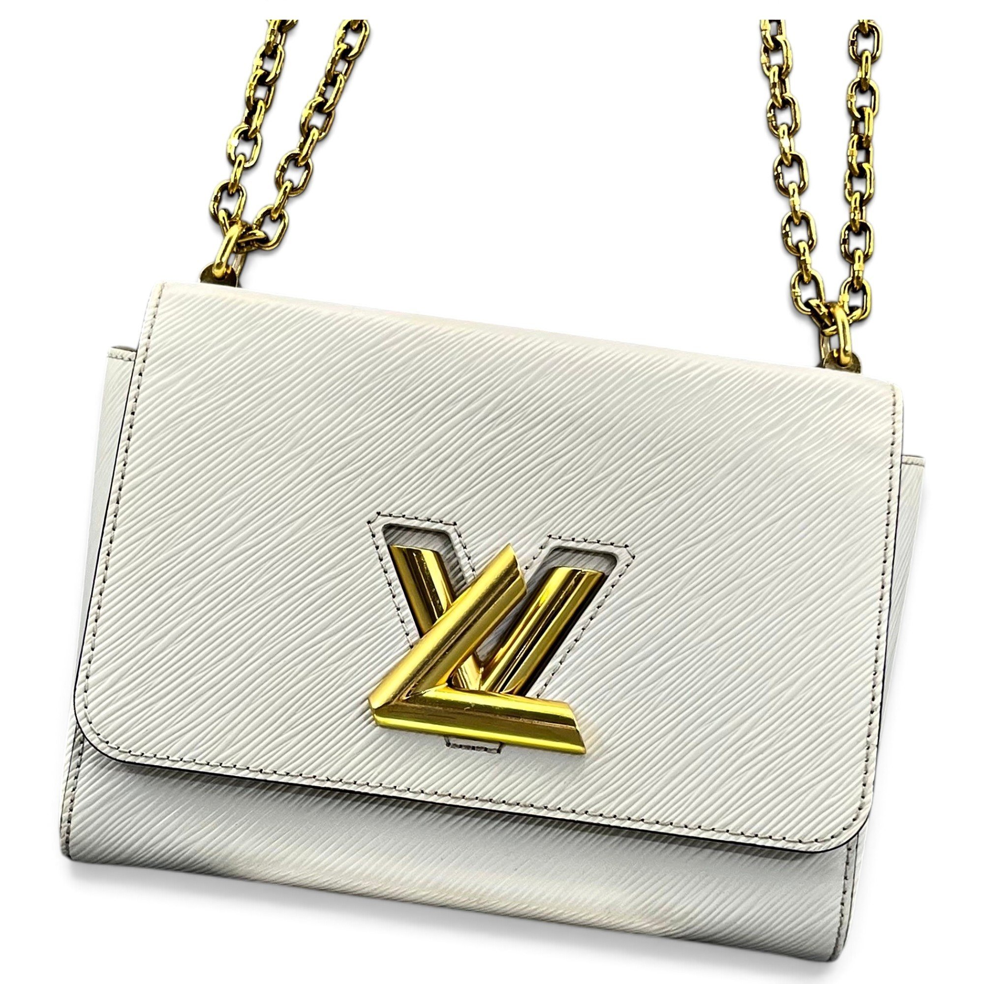 Twist leather handbag