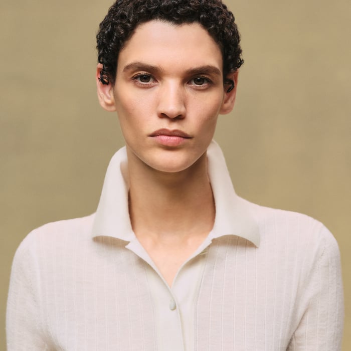 Blanc Naturel Short-sleeve Polo Shirt