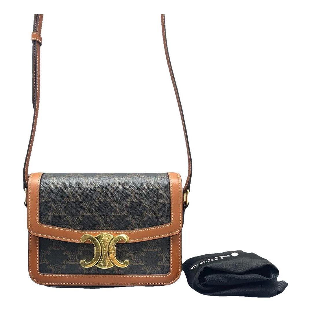 Triomphe leather crossbody bag