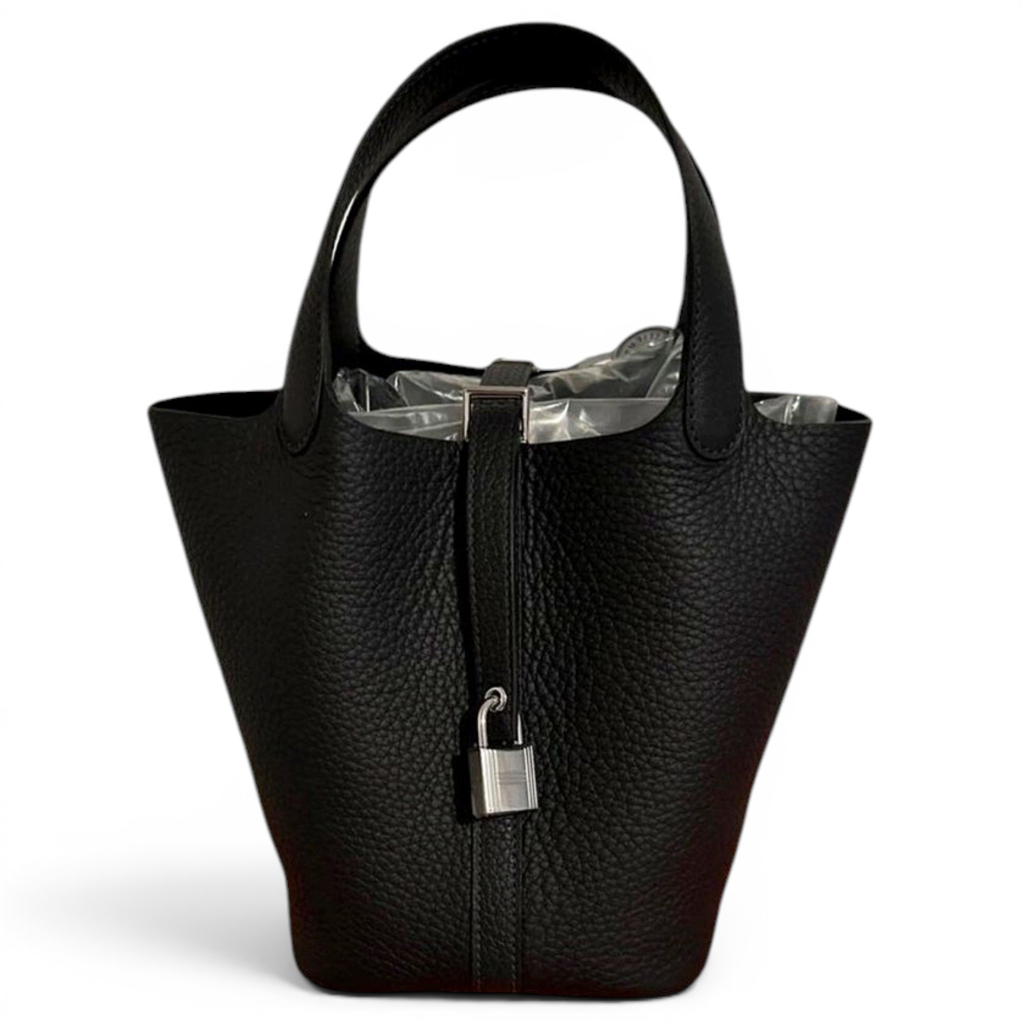 Picotin leather tote