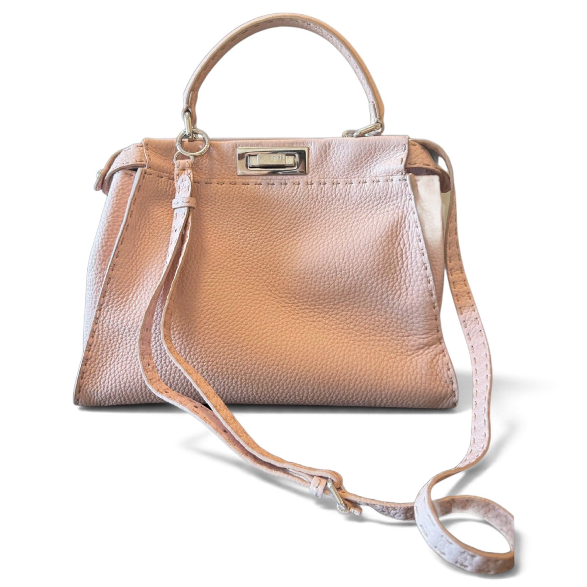 Peekaboo leather handbag
