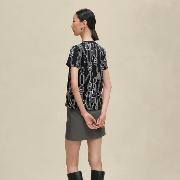 Gris Charbon "Palefroi Remix" Straight T-shirt