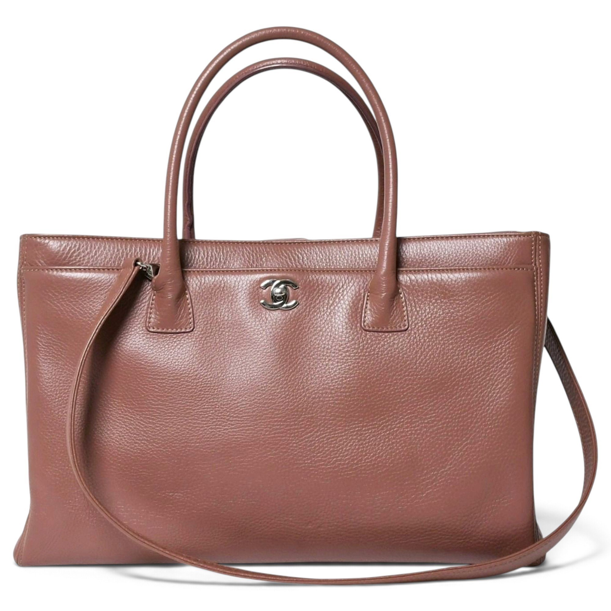 Executive leather tote