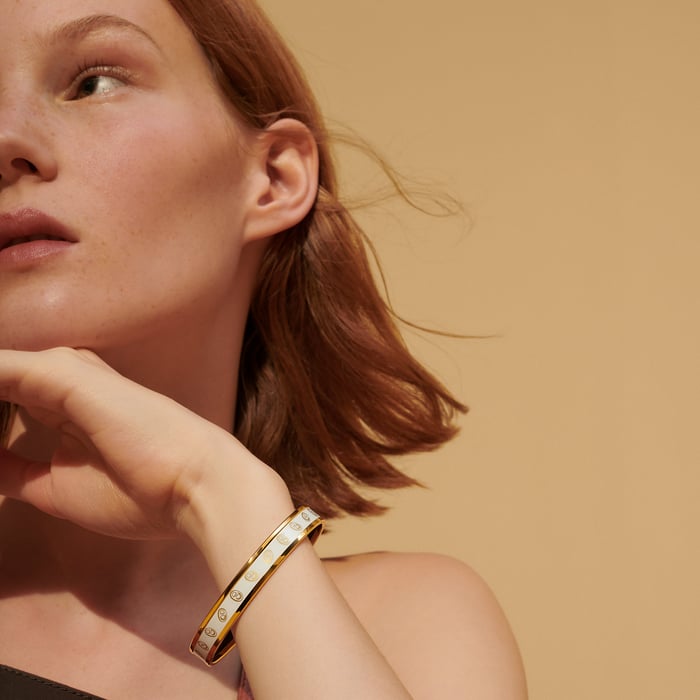 Orfèvre Jaune or Blanc Funny Ice Cream Bangle