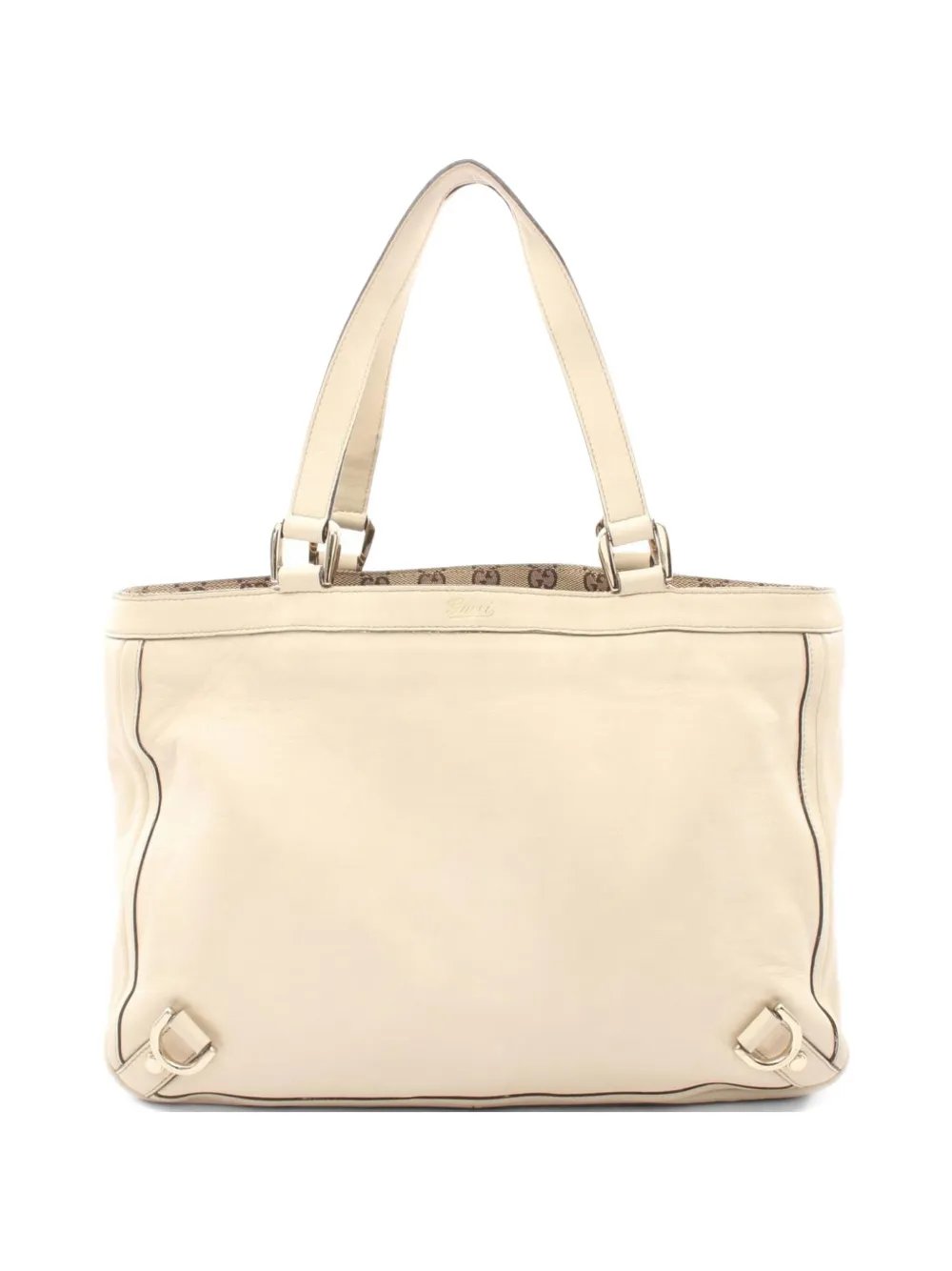 2000s Abbey leather tote bag
