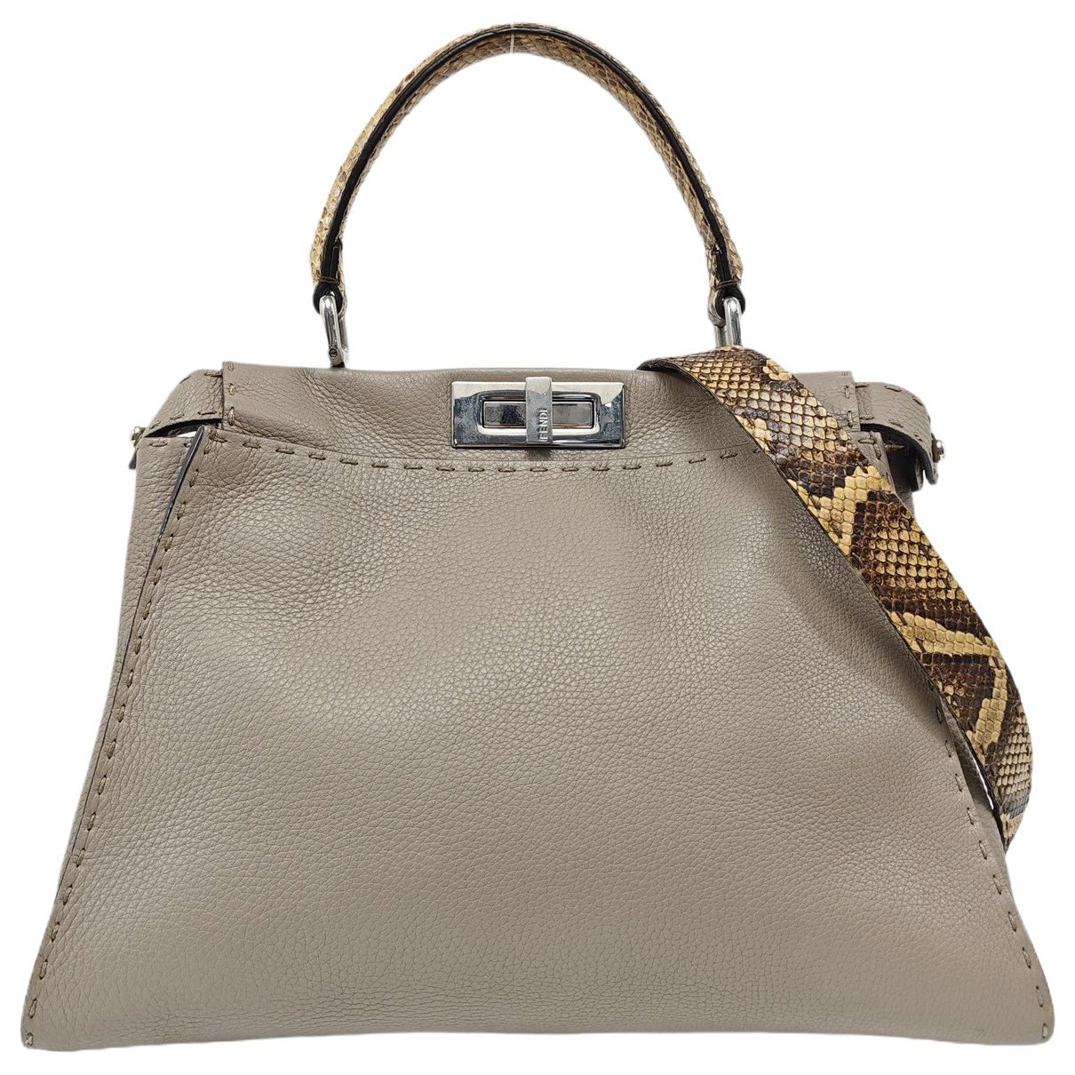 Peekaboo leather handbag