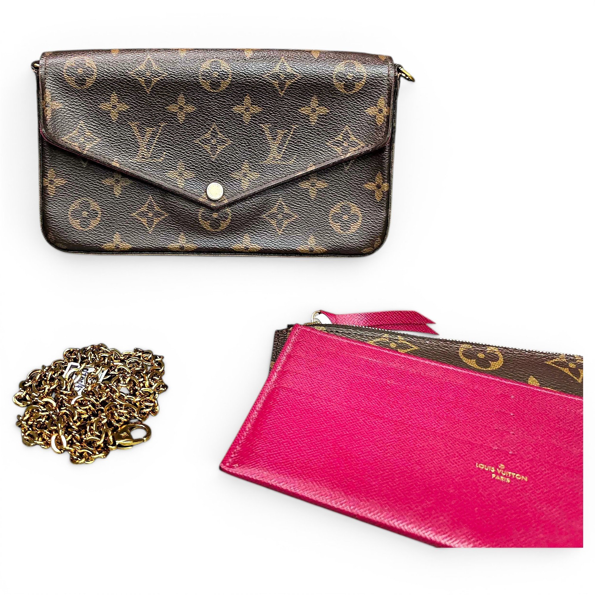 Pochette Accessoire leather handbag