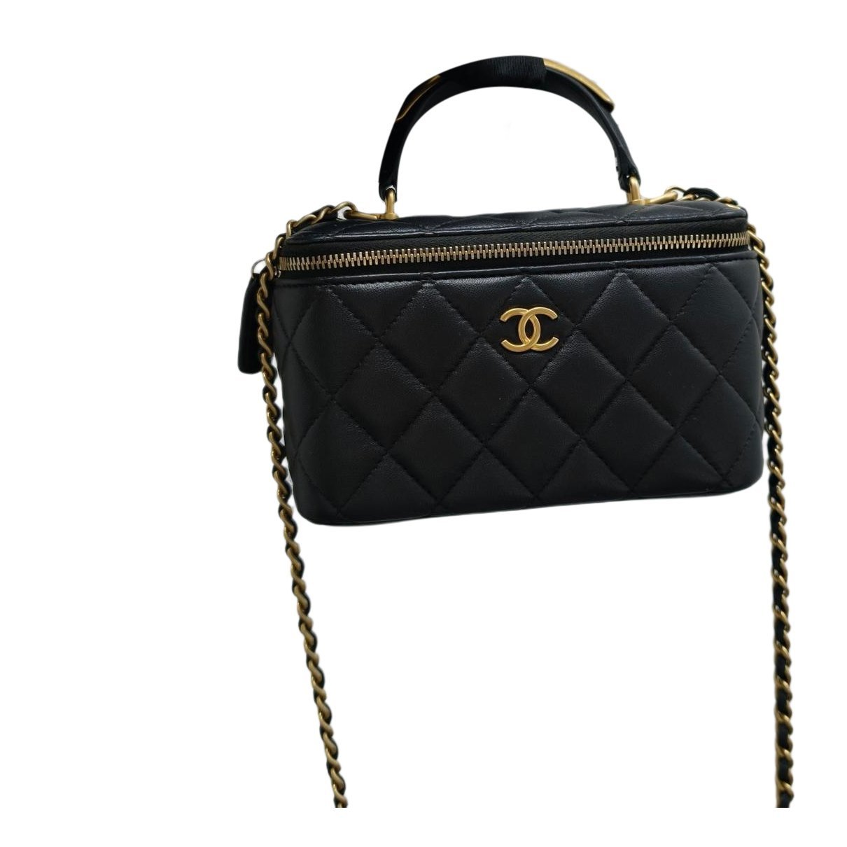 Trendy CC Vanity leather handbag