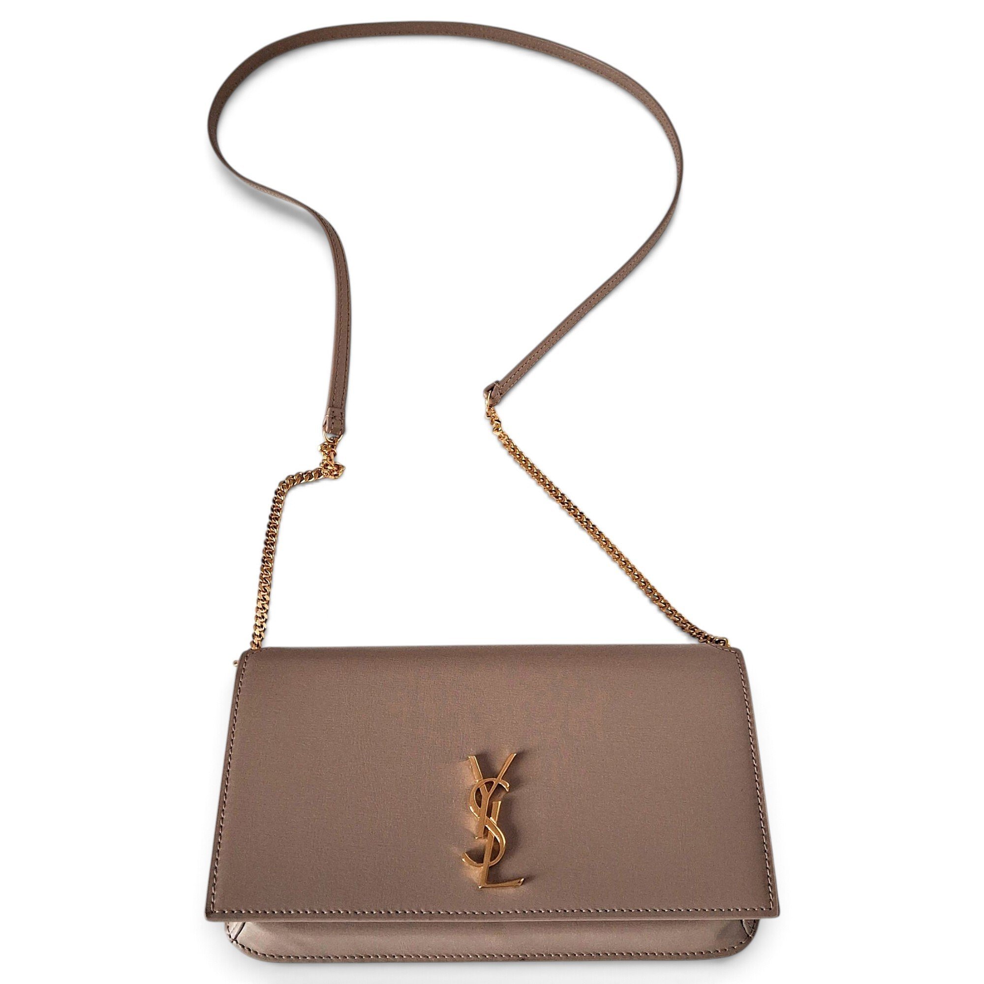 Leather clutch bag