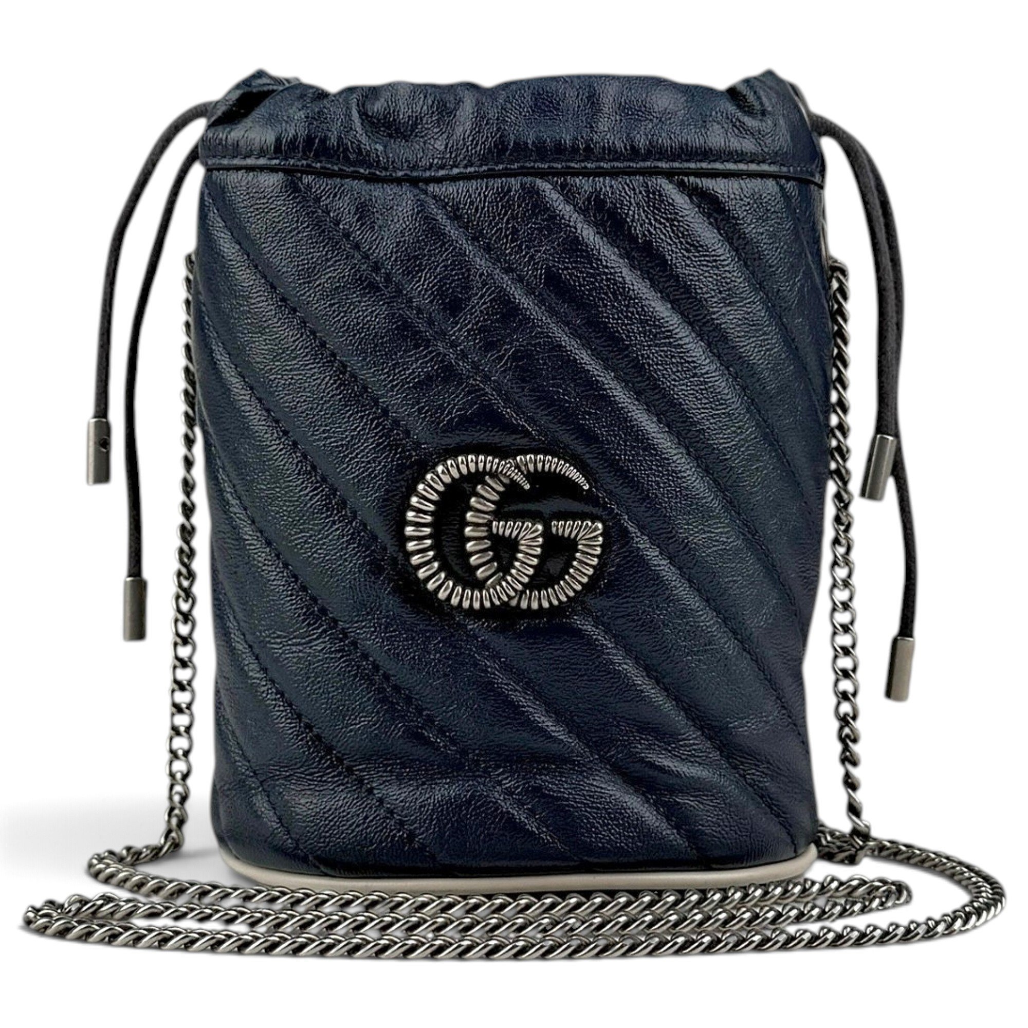 GG Marmont Chain Bucket leather handbag