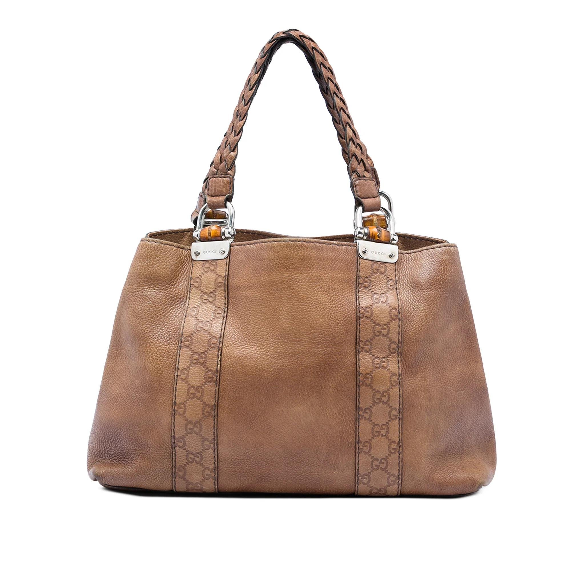 Bamboo leather tote