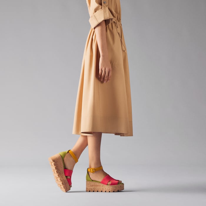 Multicolore Rose Grenade Luce 30 Sandal