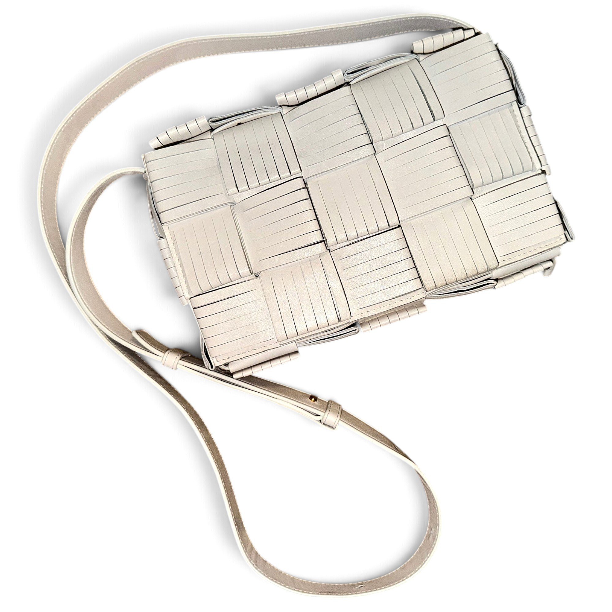 Cassette leather crossbody bag
