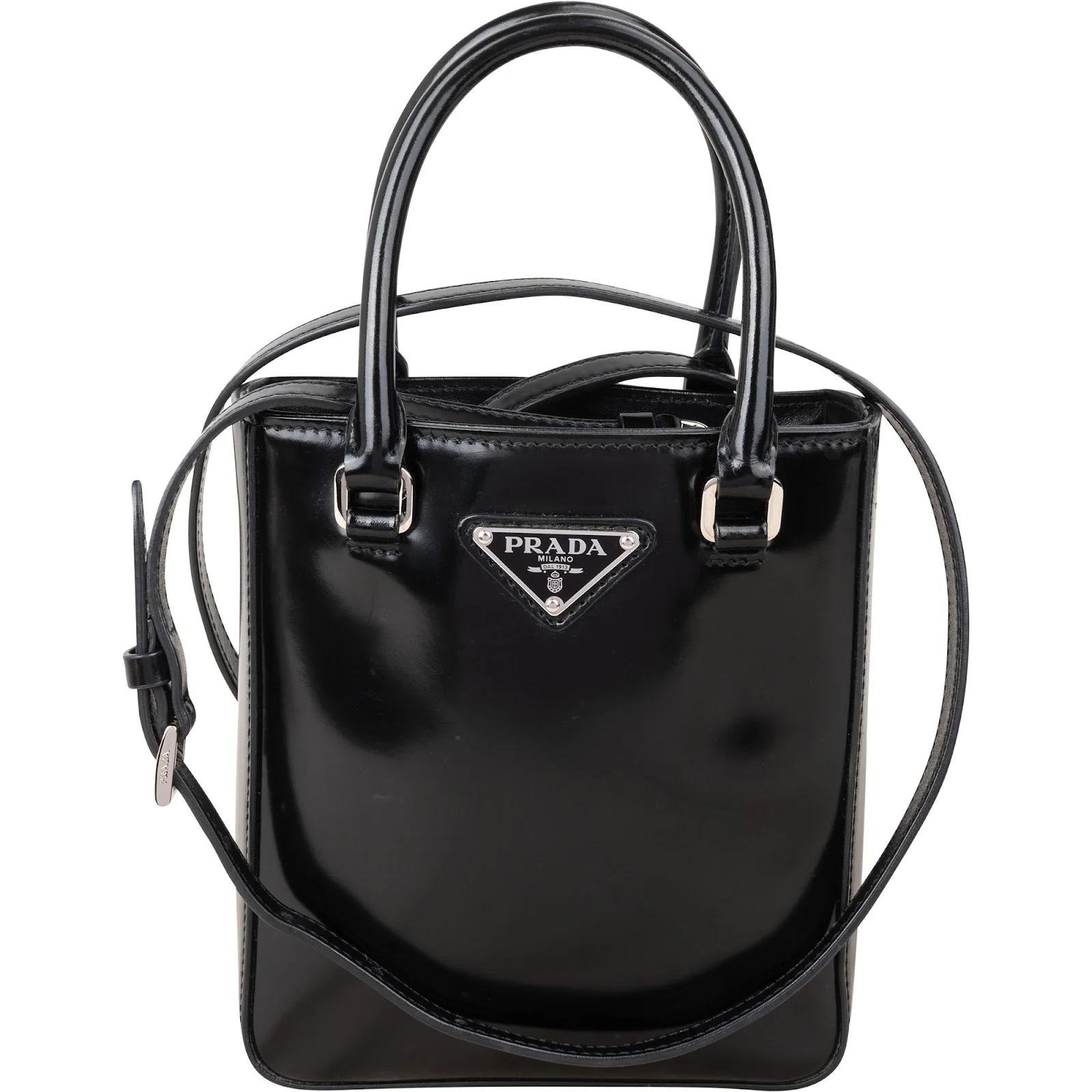 Prada Triangle patent leather handbag