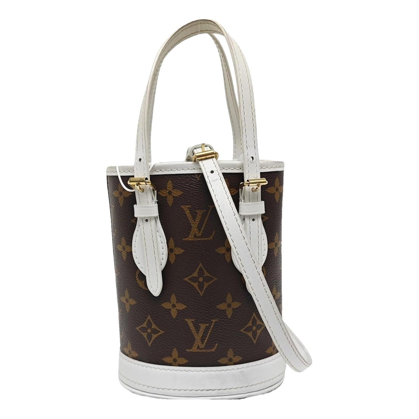 Bucket leather handbag