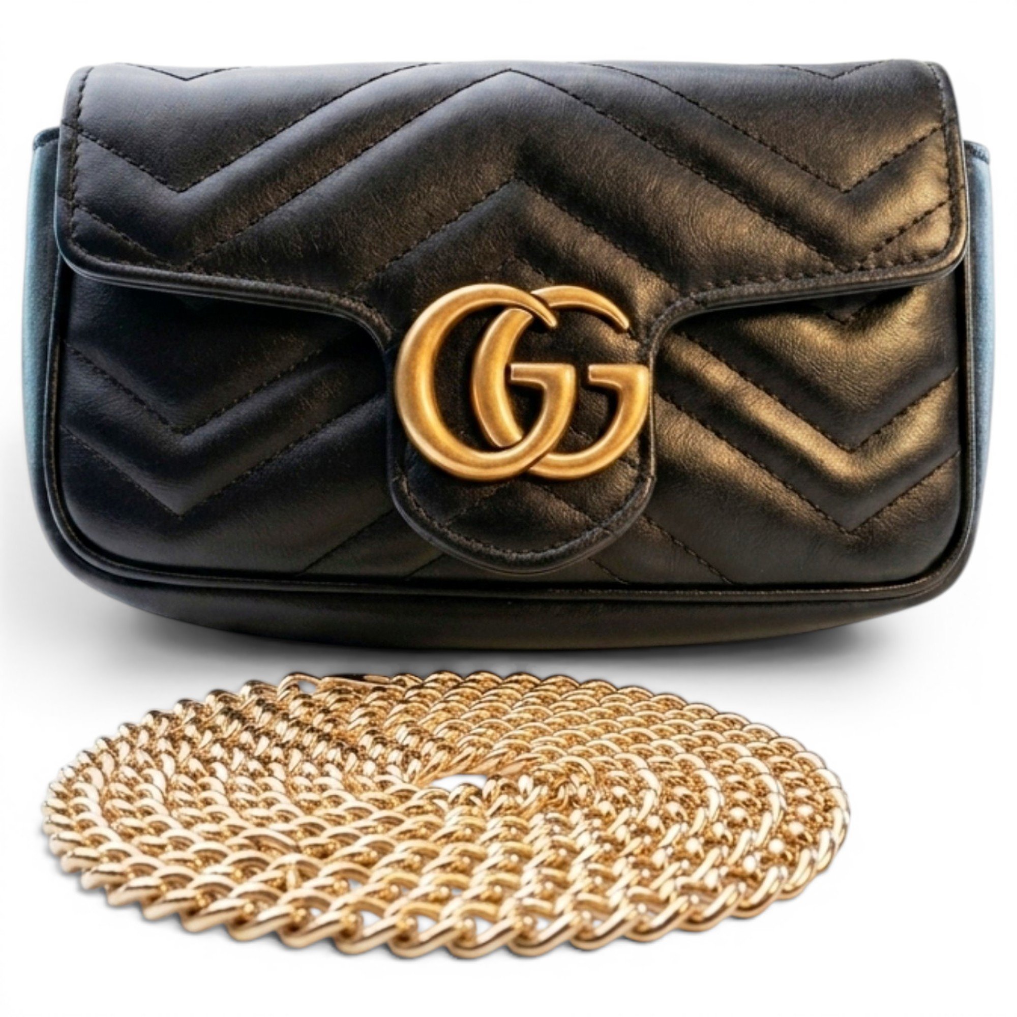 GG Marmont Flap leather crossbody bag