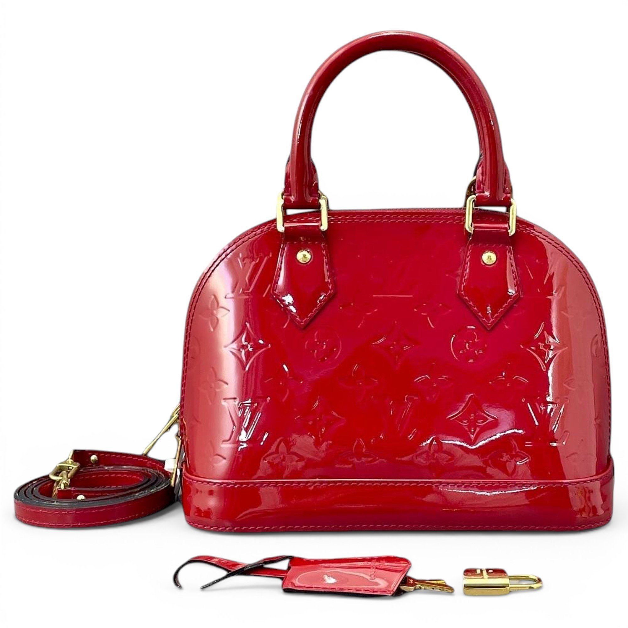 Alma BB patent leather handbag