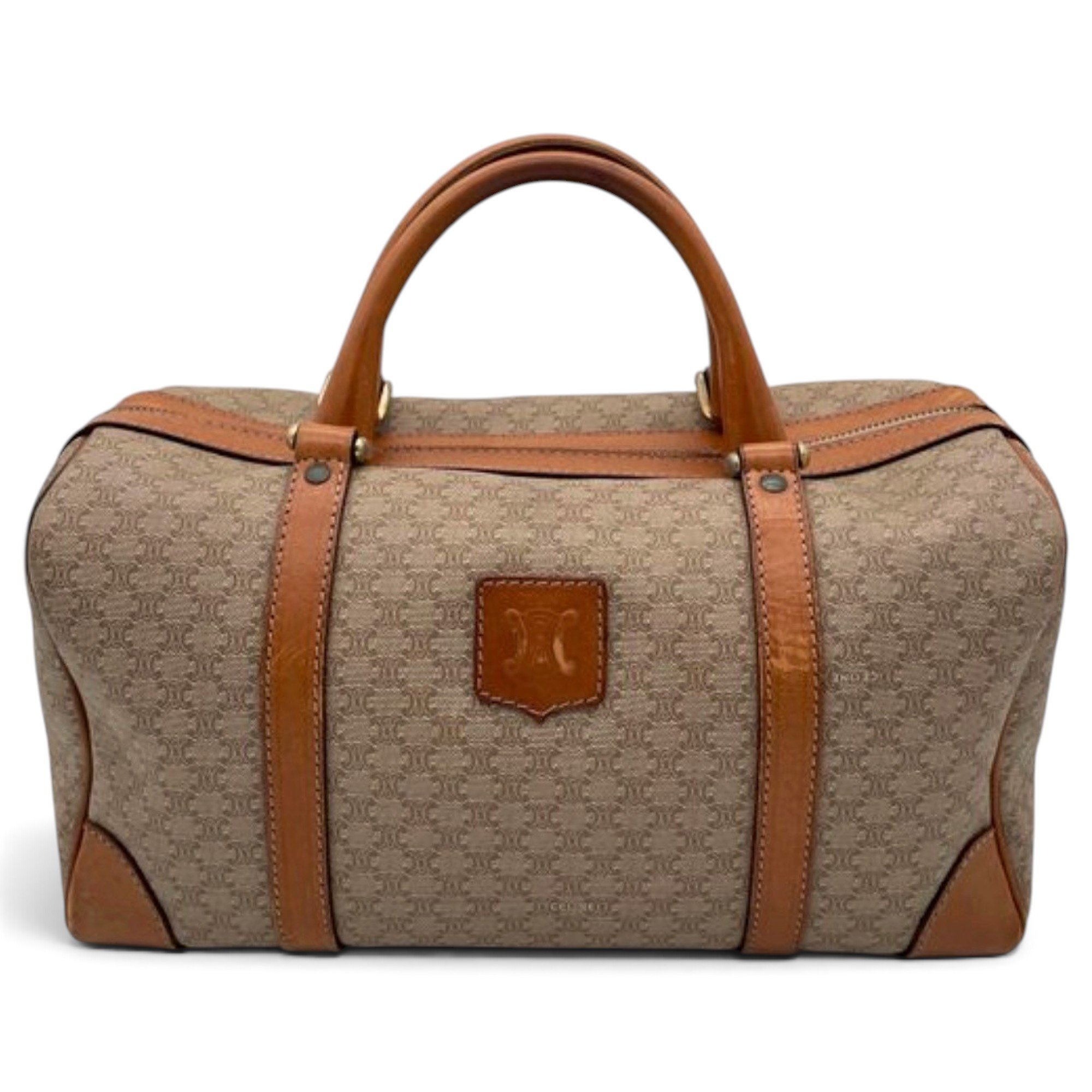 Leather bowling bag