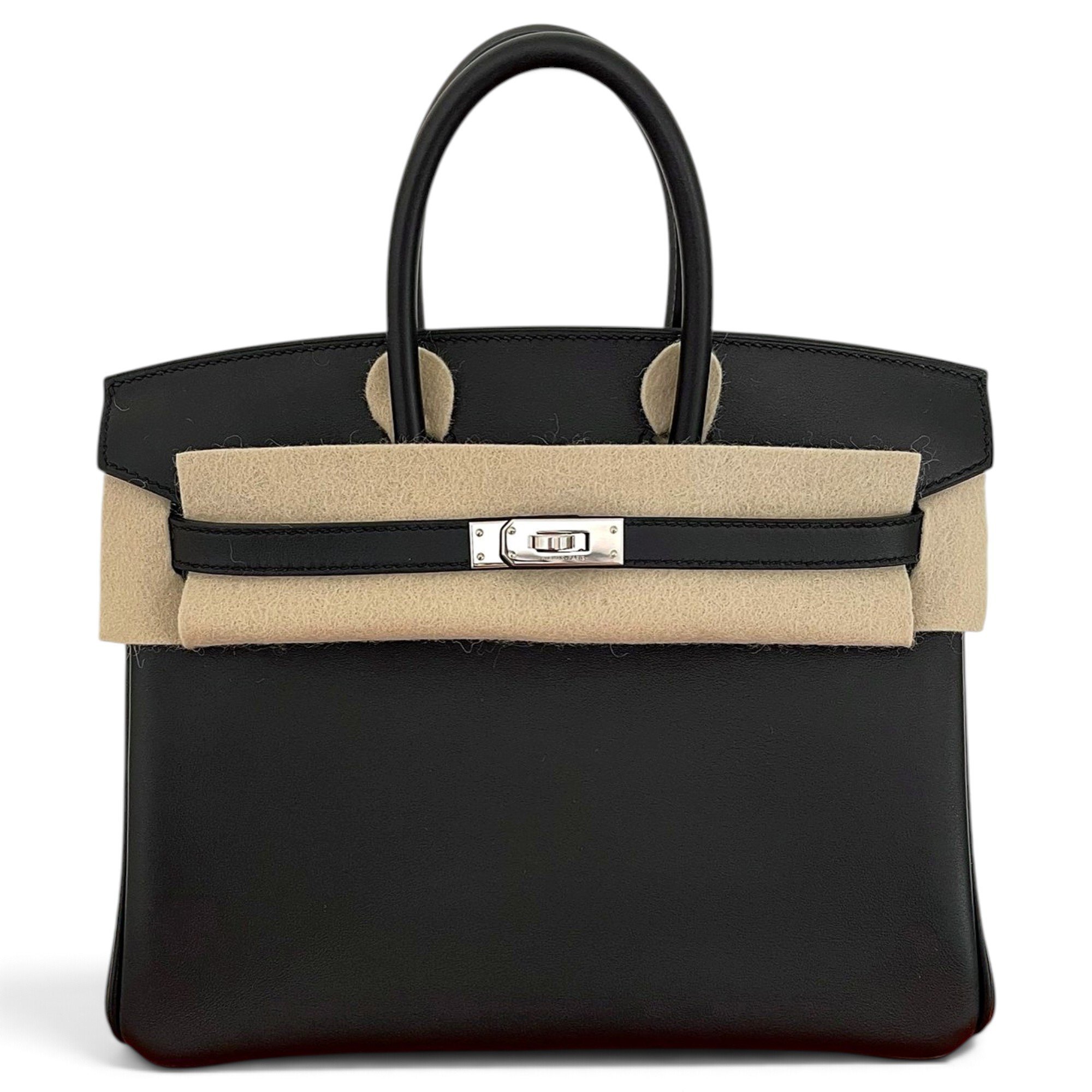 Birkin 25 leather handbag