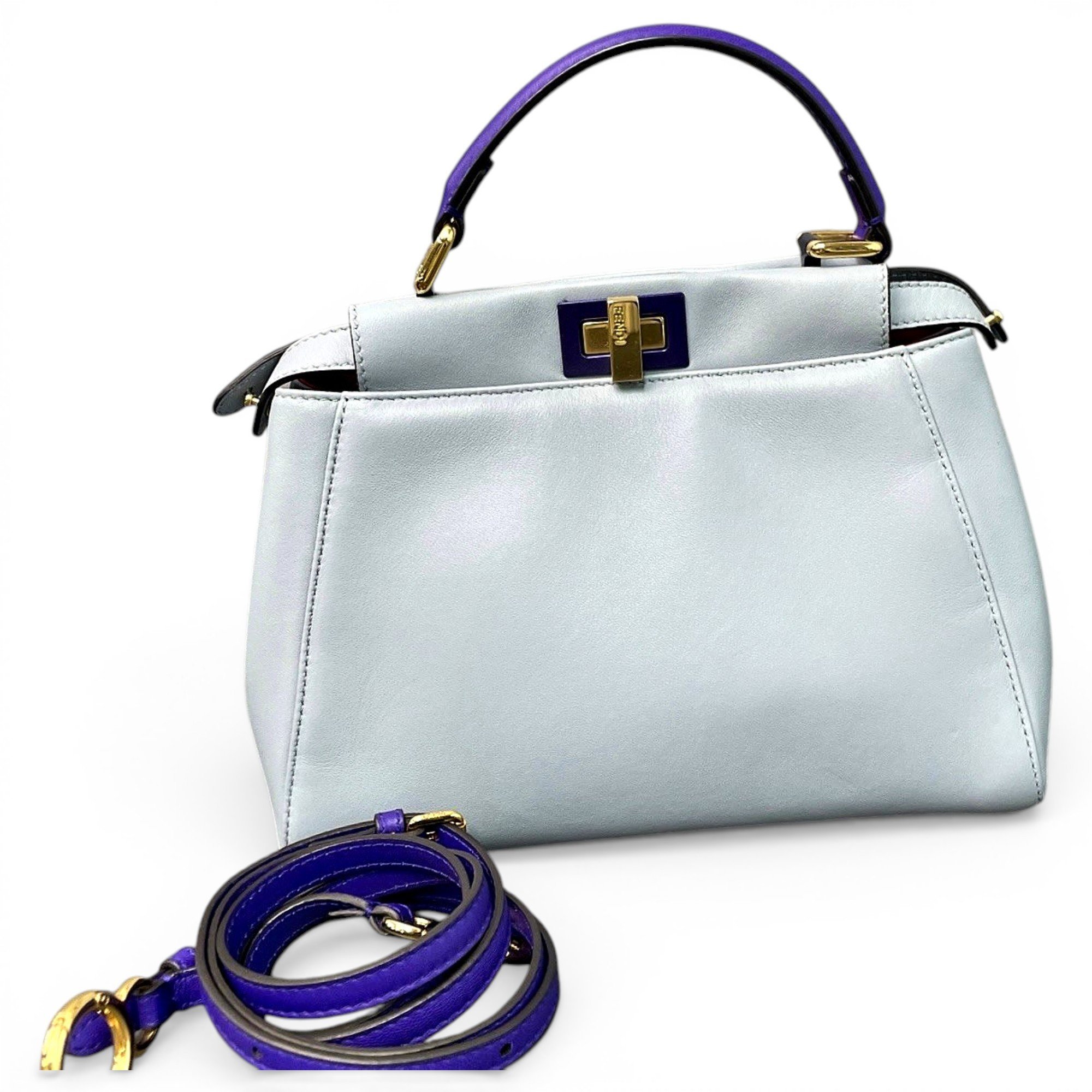 Peekaboo leather handbag
