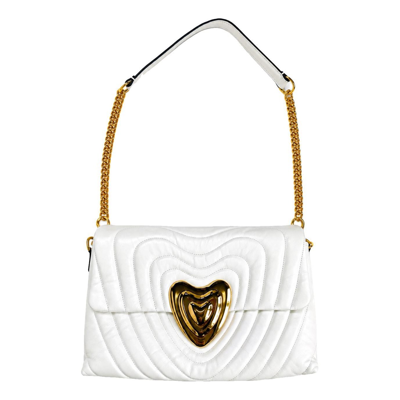 Heart bag leather handbag