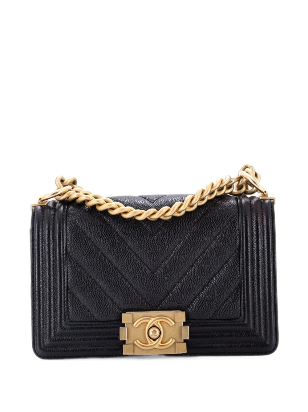 Boy Flap Bag Chevron Caviar Small crossbody bag
