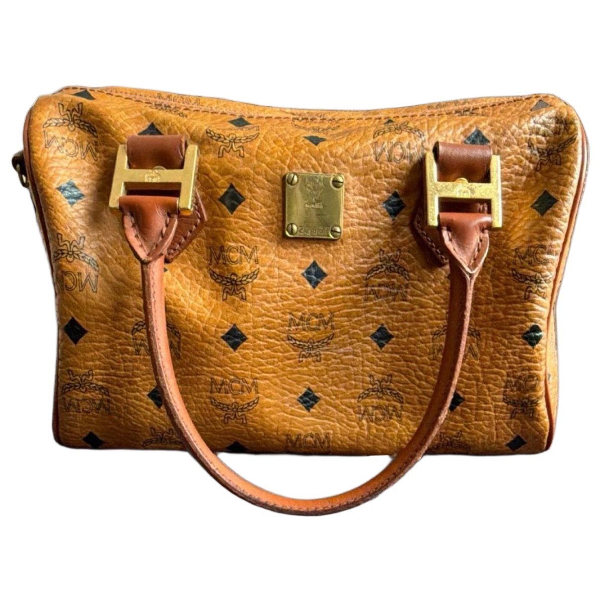 Boston leather handbag