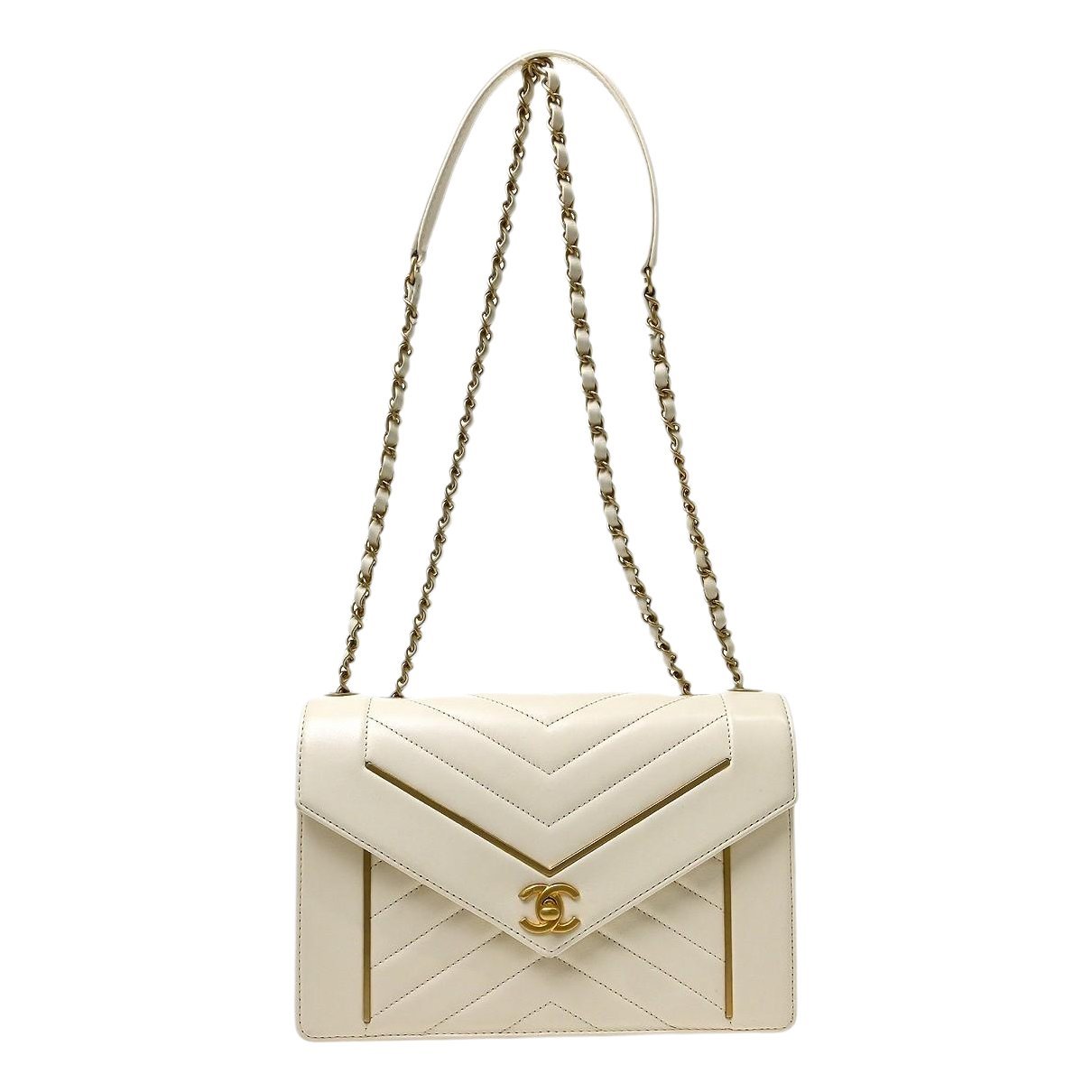 Trendy CC Flap leather handbag