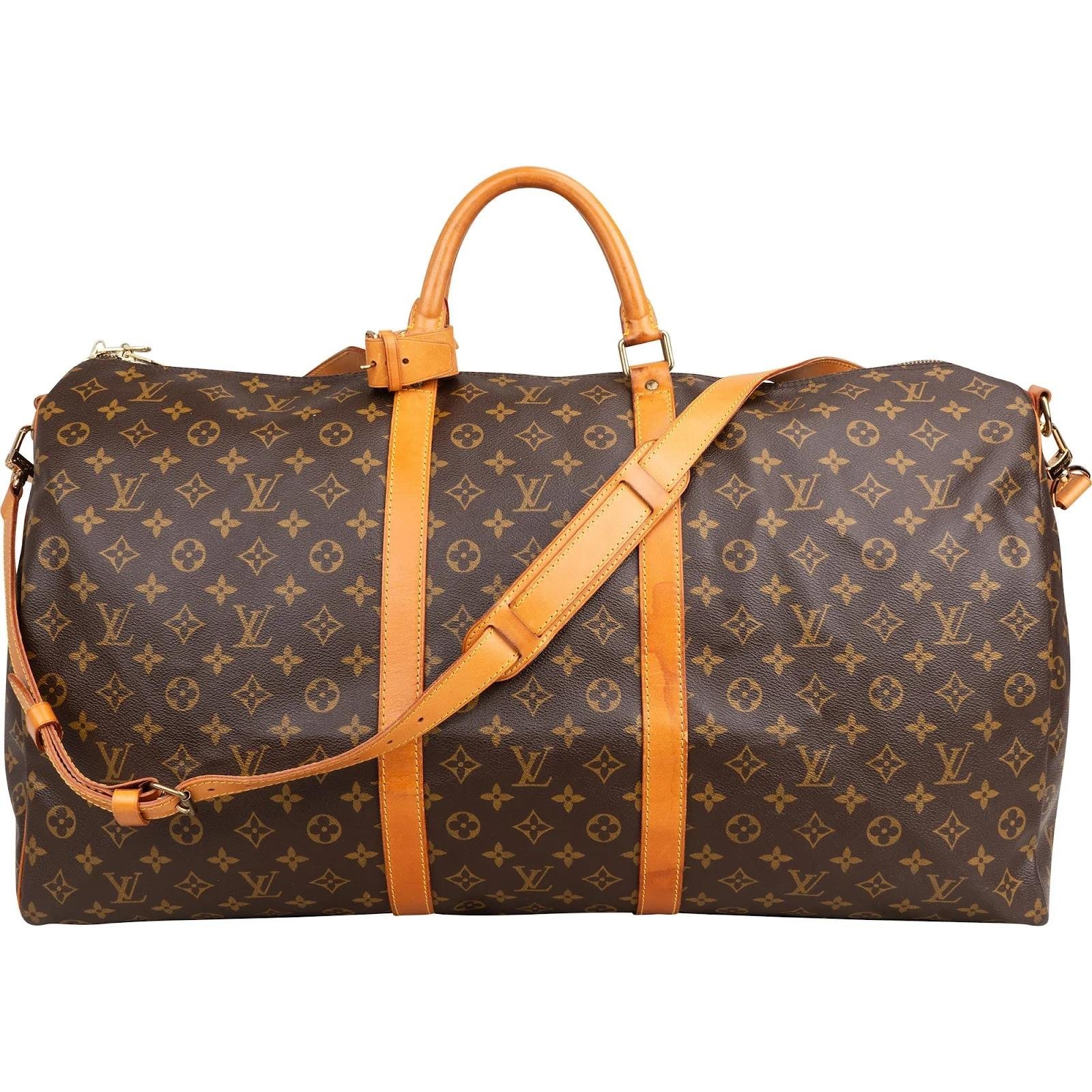 Keepall leather travel bag