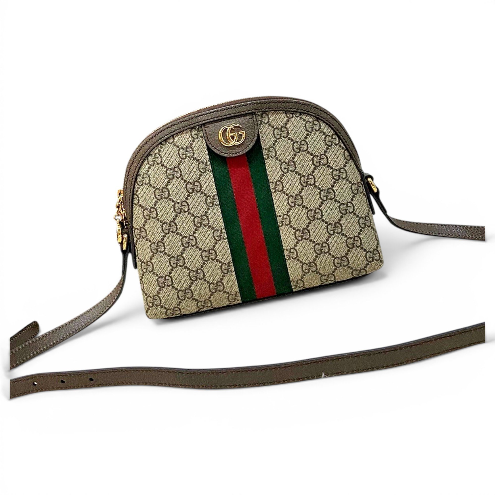 Ophidia Dome leather handbag