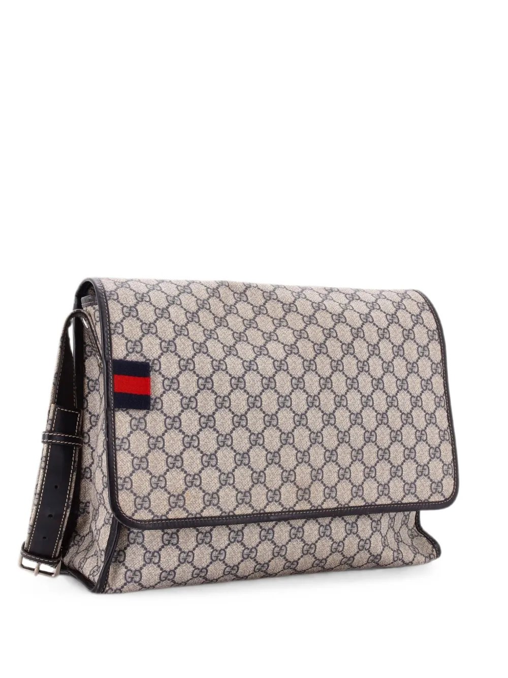 Web Loop Messenger GG Coated Canvas Large crossbody bag