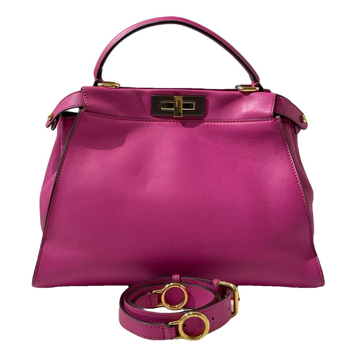 Peekaboo leather handbag