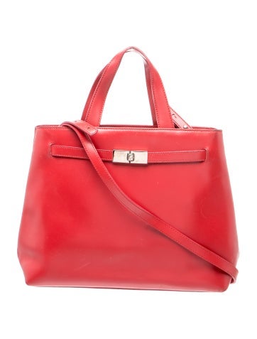 Leather Top Handle Bag