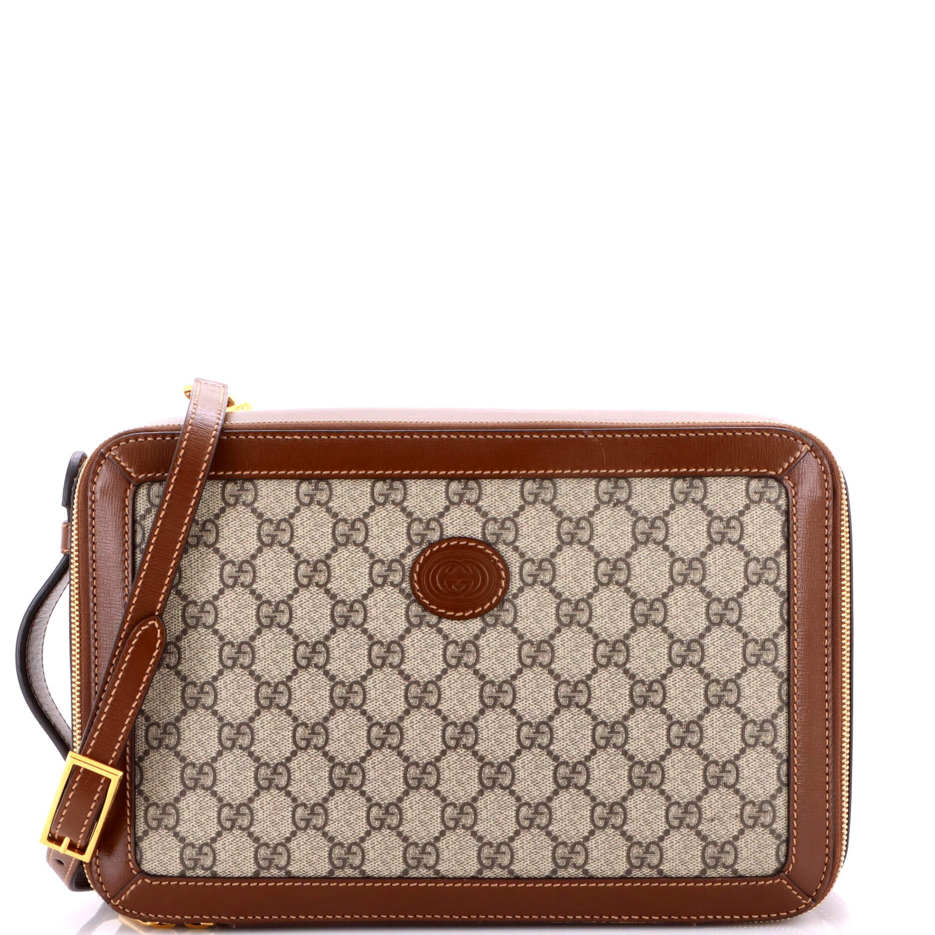 Azalea Box Shoulder Bag GG Coated Canvas
