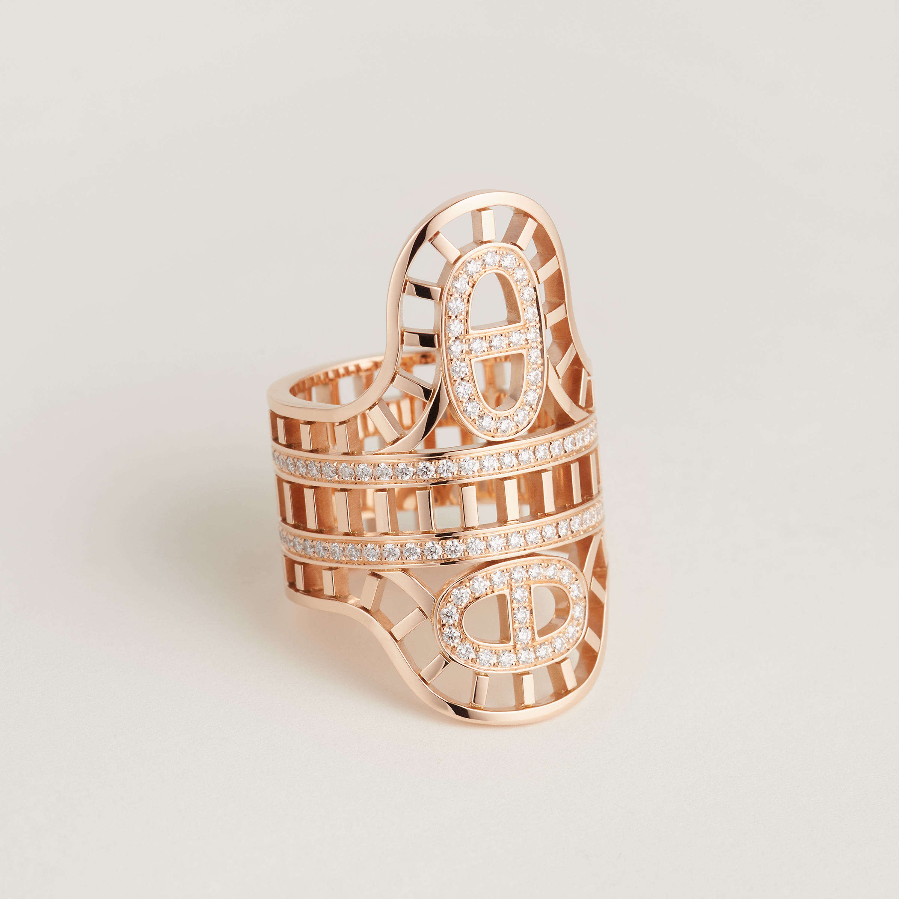Chaine d'ancre Divine ring, very large model