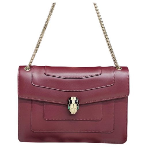 Serpenti leather handbag
