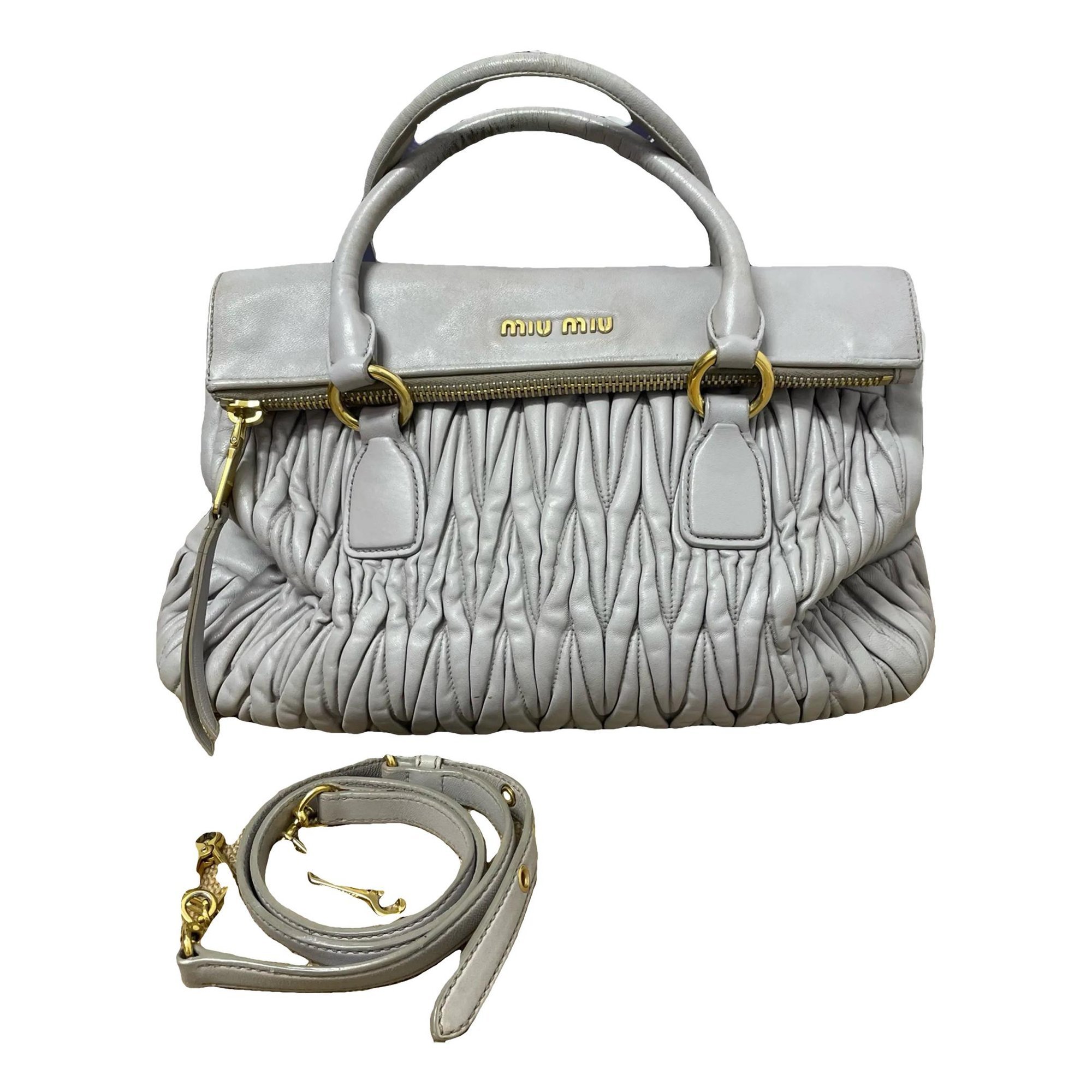 Miu Wander leather handbag