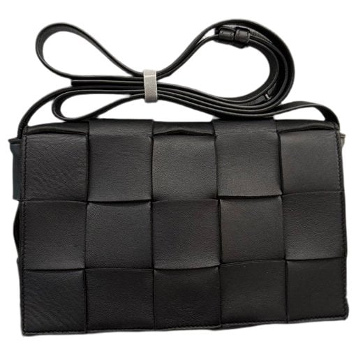 Cassette leather handbag
