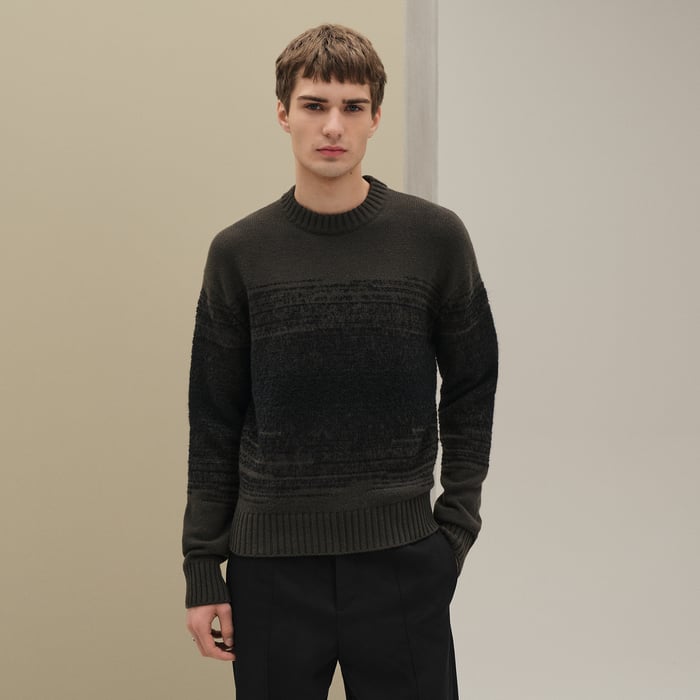 Café "Bouclette Ombree" Crewneck Sweater