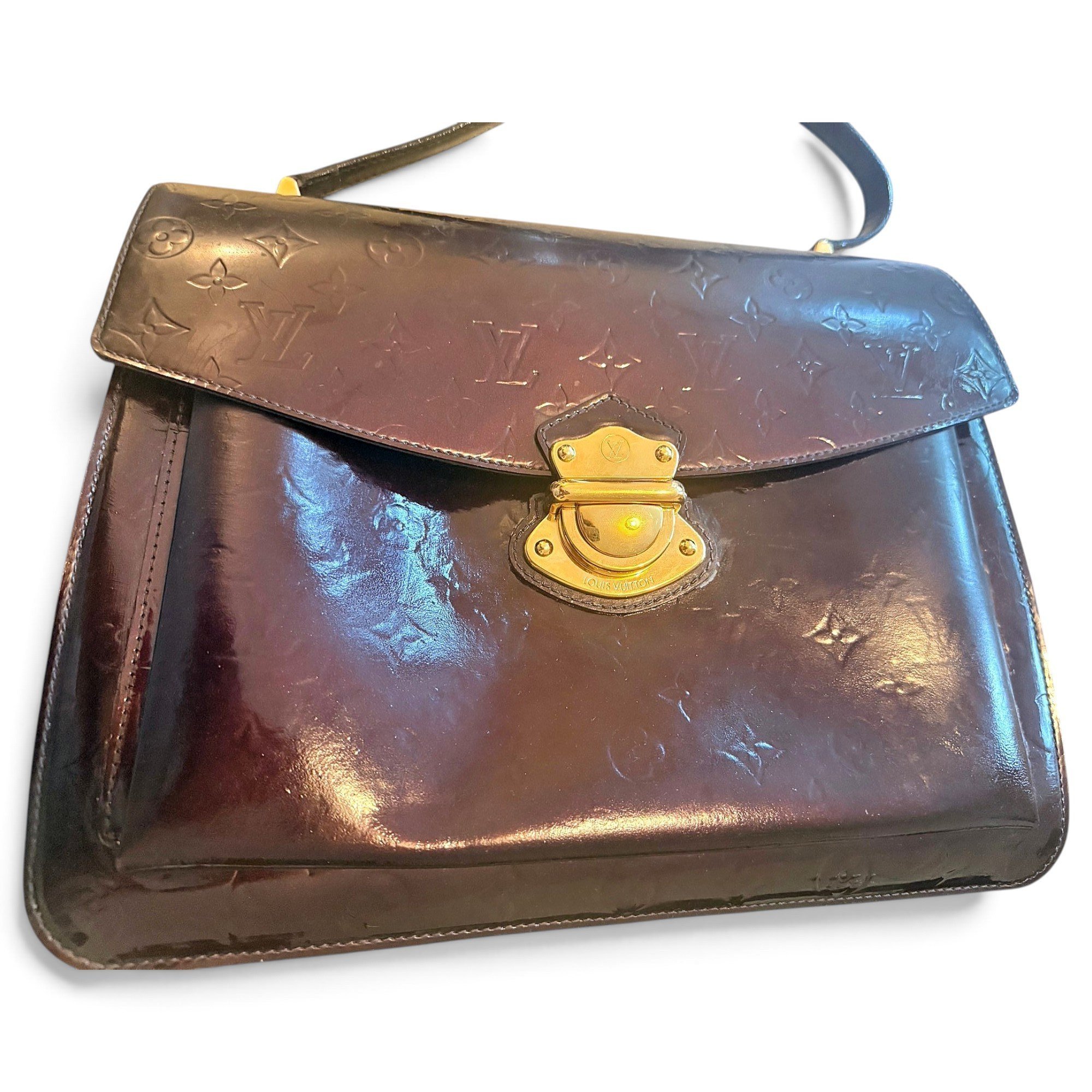 Mirada patent leather handbag