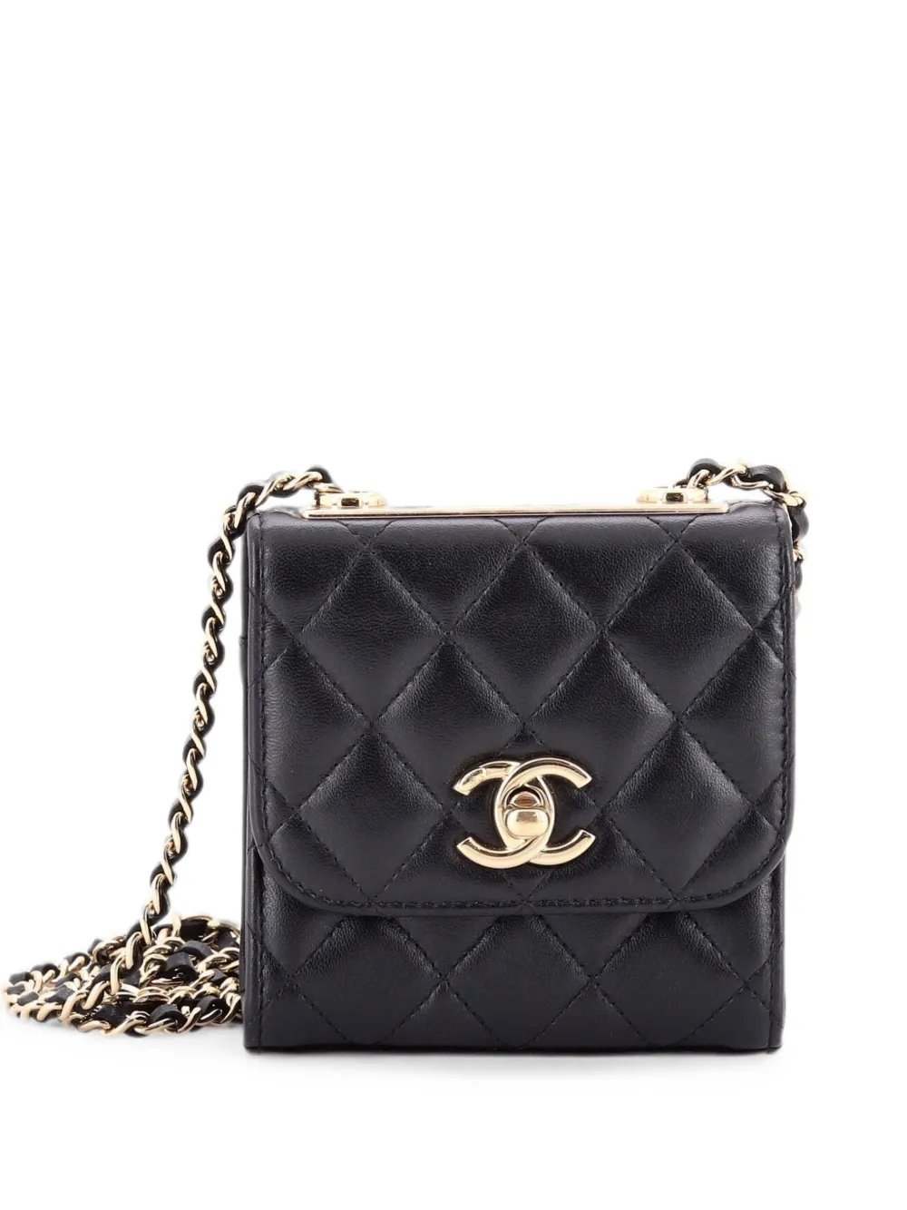 Trendy CC Clutch with Chain Quilted Lambskin Small crossbody bag