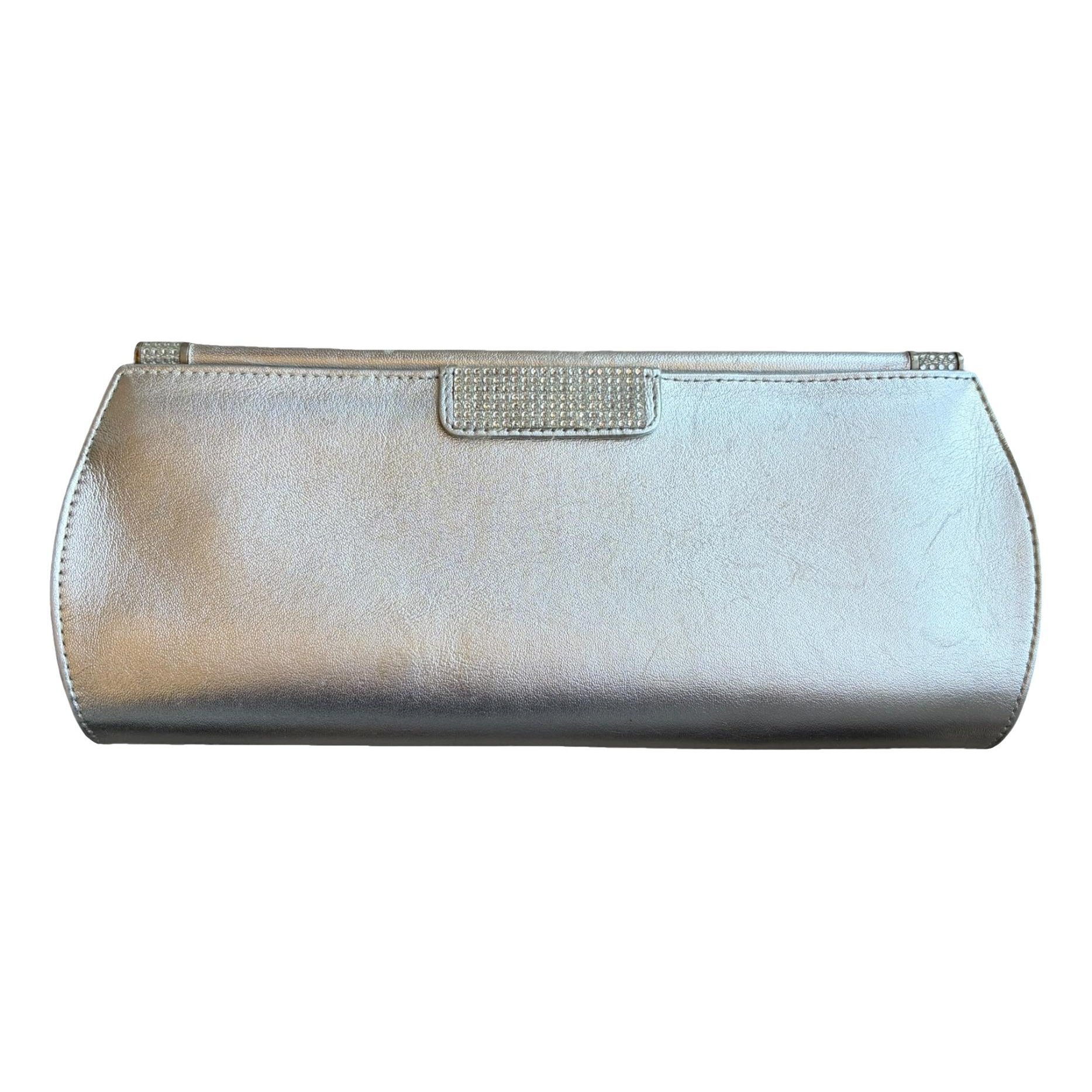 Leather clutch bag