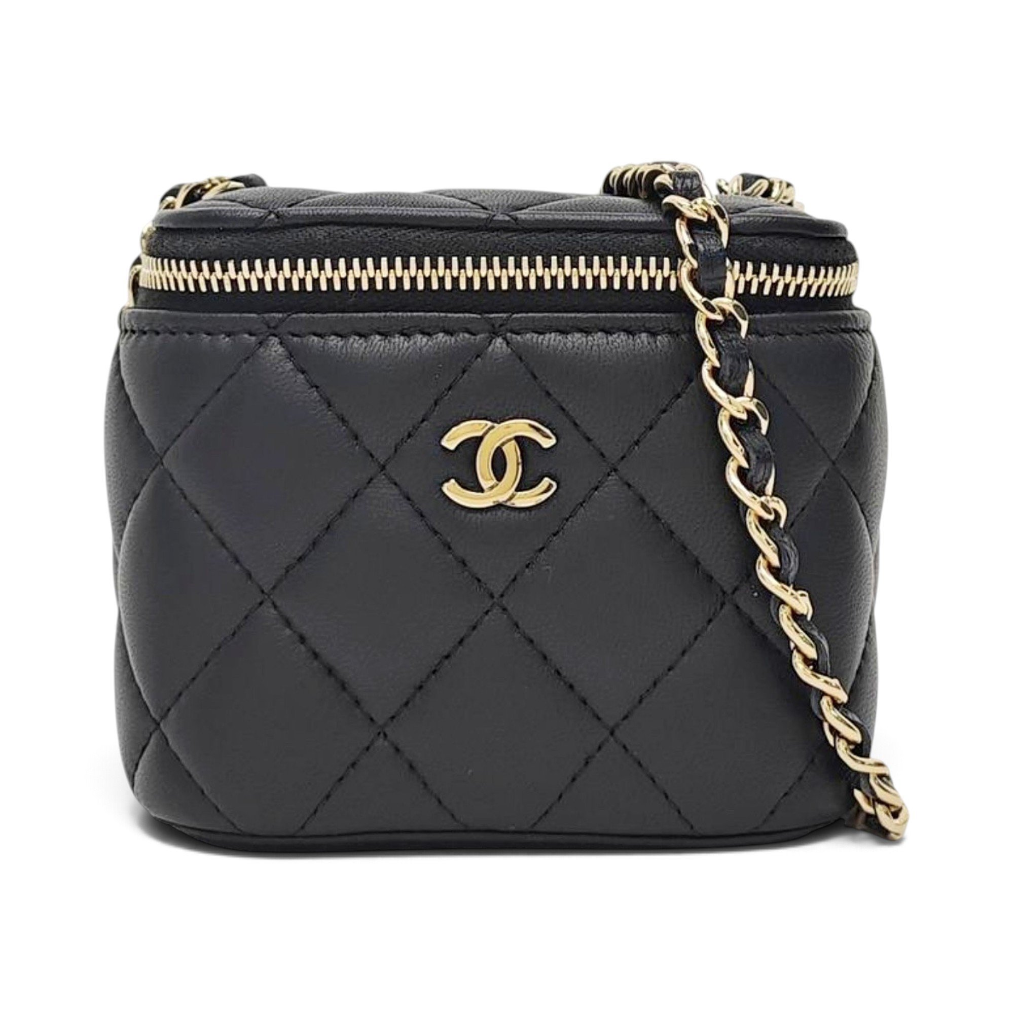 Trendy CC Vanity leather handbag