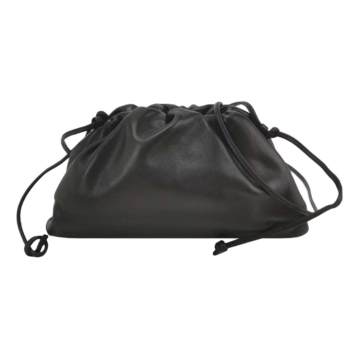 Pouch leather handbag
