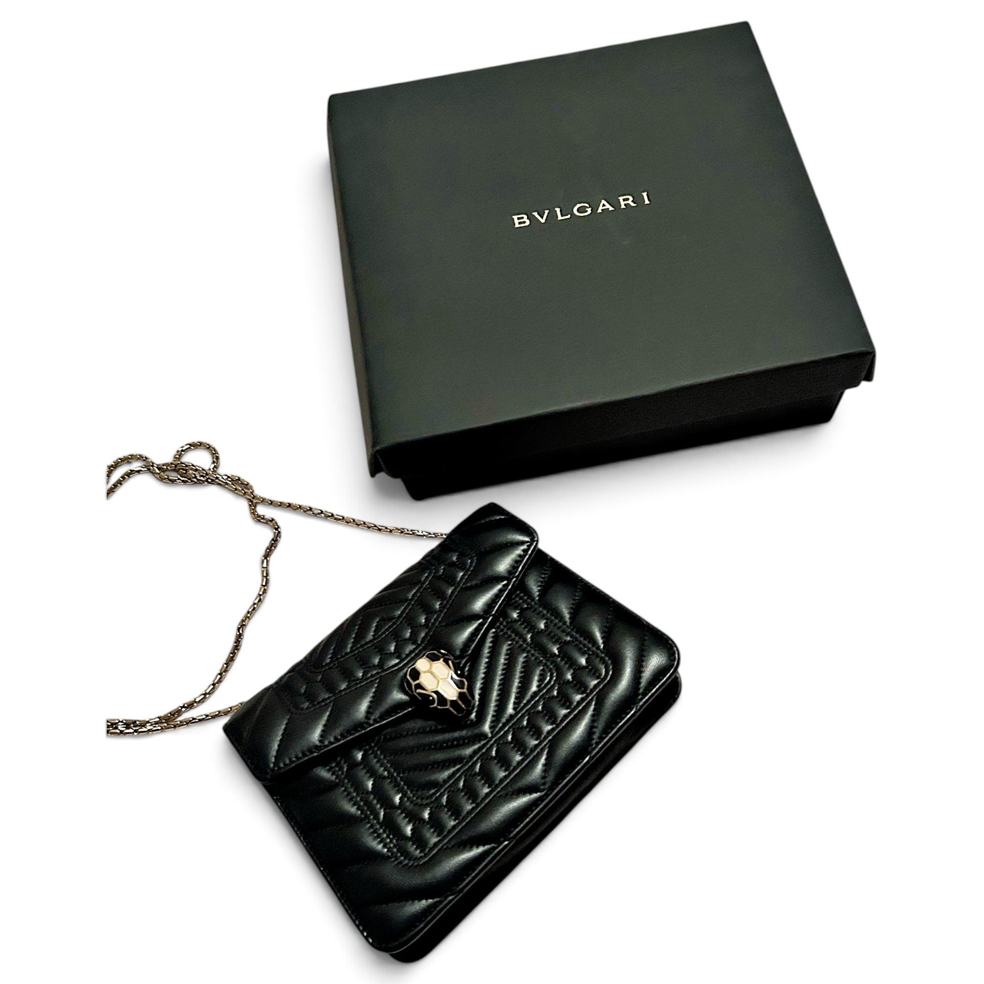 Serpenti leather crossbody bag
