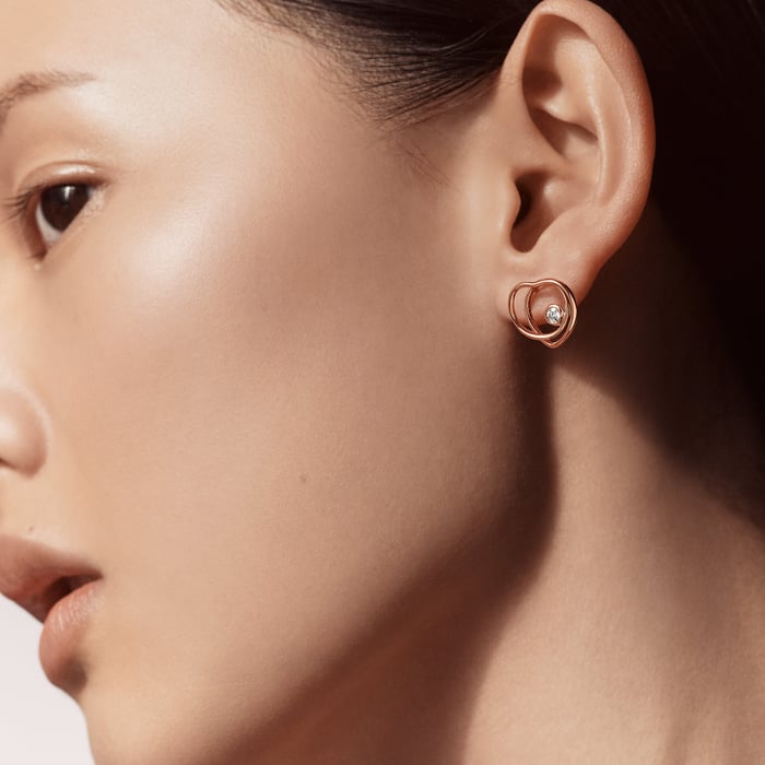 Sans Coloris Vertige Cœur Earrings, Very Small Model